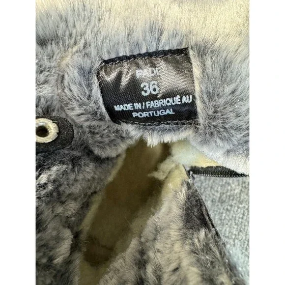 Bos. & Co. Black Suede Boots with Faux Fur Liner Size 36 MSRP $199.95